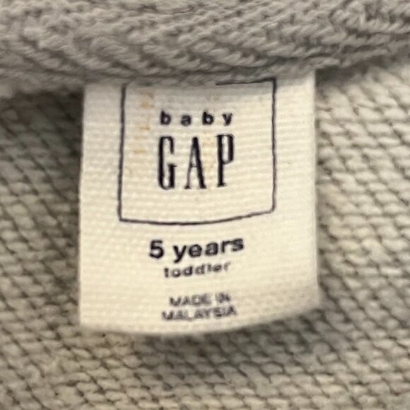 GAP kids sweatshirt "smile" navy happy face 5 grey boys girls unisex - Picture 6 of 7